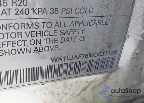 2021 Audi Q7 Premium Plus 45 Tfsi Quattro Tiptronic из США, поврежденный, VIN WA1LJAF76MD037129